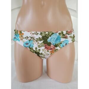 Soluna Swim Roses reversible tab sides bikini BOTTOM size S